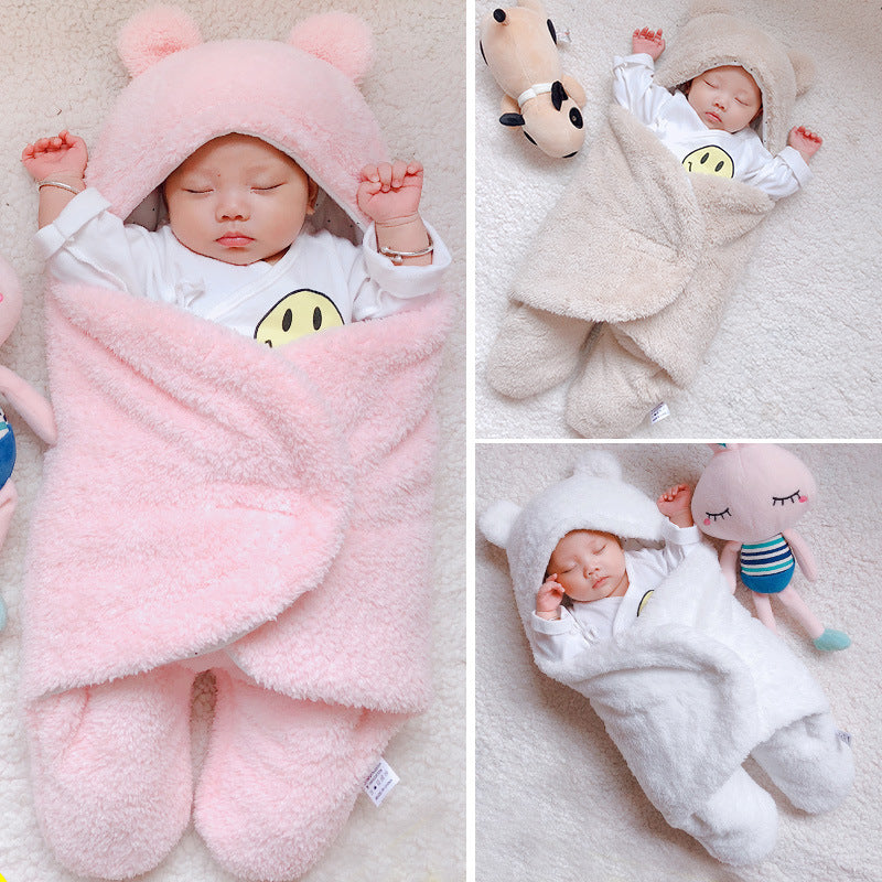 Soft Plush Baby Swaddle Wrap β Newborn Sleep Comfort